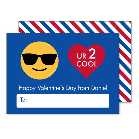 You Are 2 Cool Valentine Exchange Cards